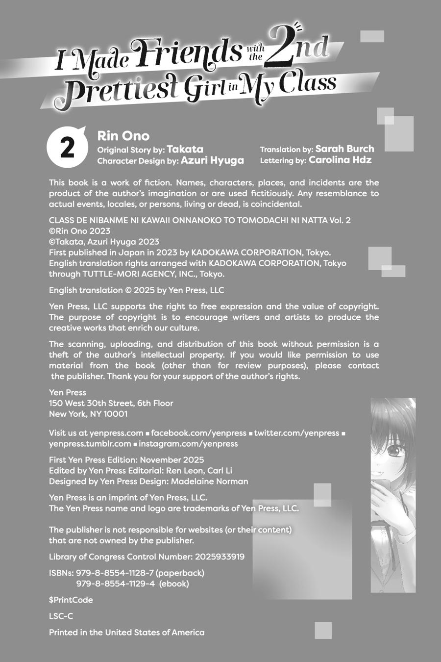 Read I Made Friends with the Second Prettiest Girl in My Class Manga Online