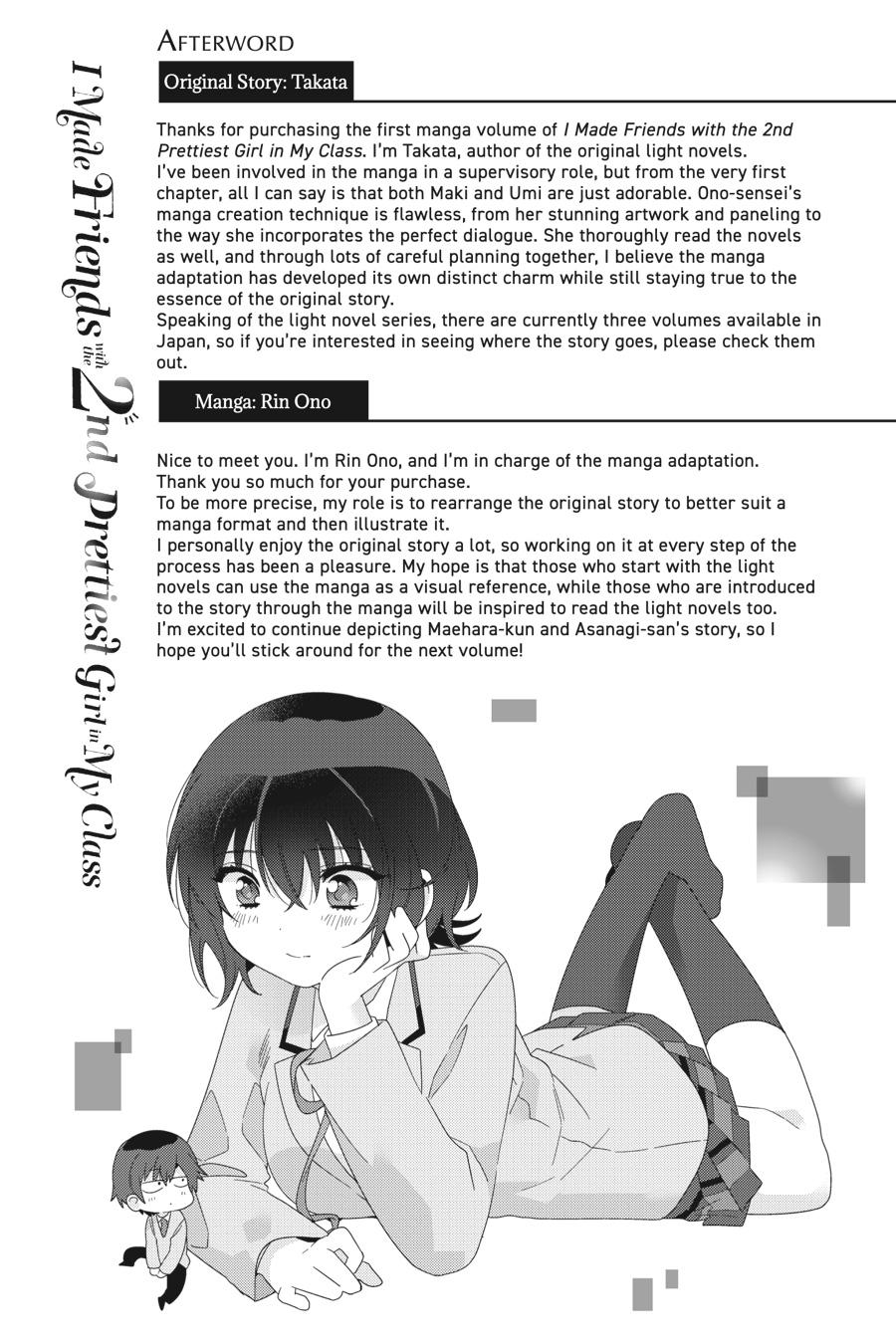Read I Made Friends with the Second Prettiest Girl in My Class Manga Online