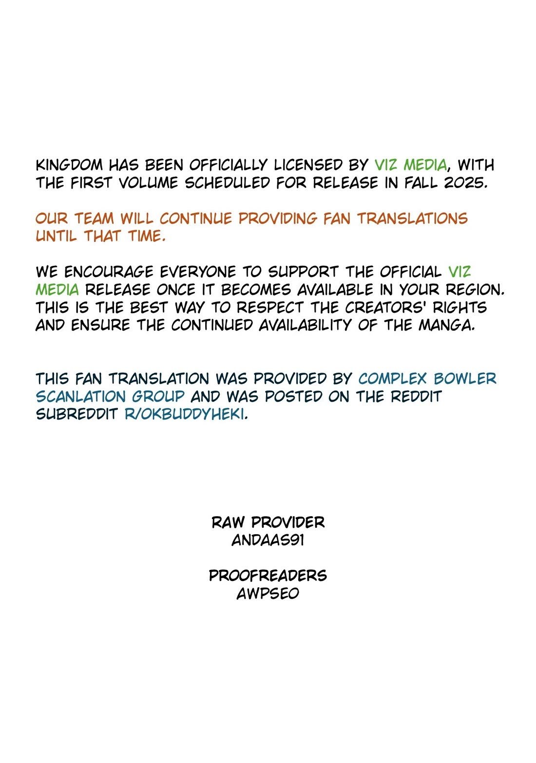 Read Kingdom Manga Online