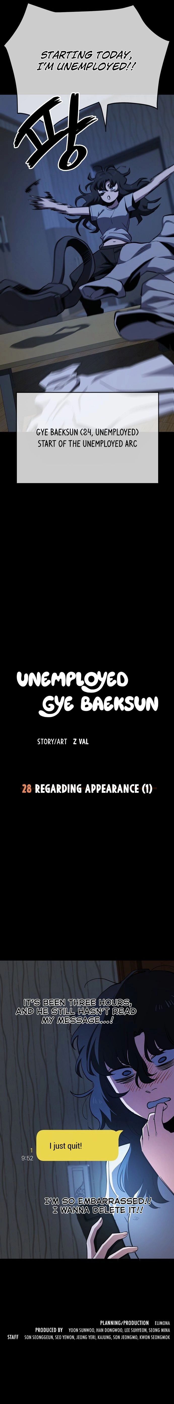 Read Unemployed Gye Baeksun Manga Online