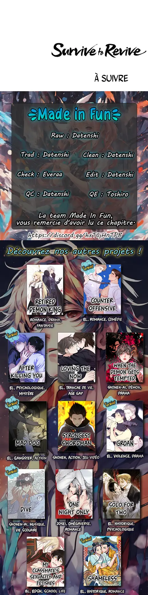 Read Survive to Revive fr Manga Online