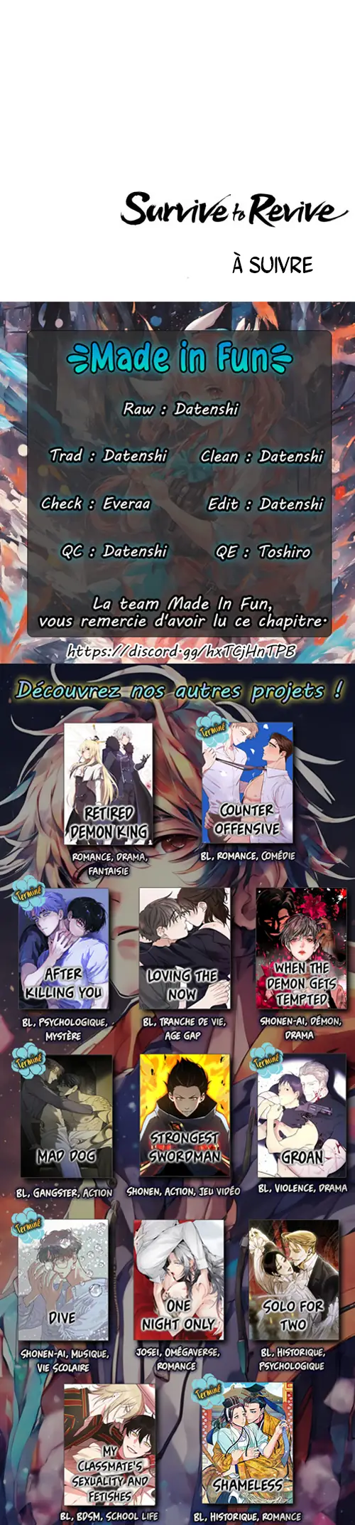 Read Survive to Revive fr Manga Online